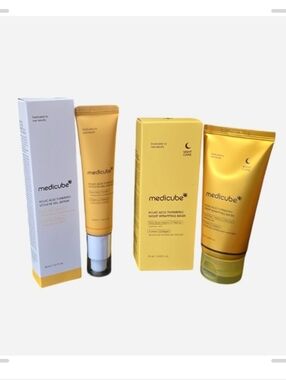 Medicube Kojic Acid Turmeric Vita Eye Gel Serum & Night Wrapping Mask